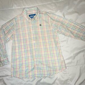 Colorful Plaid Kids Button Down Shirt